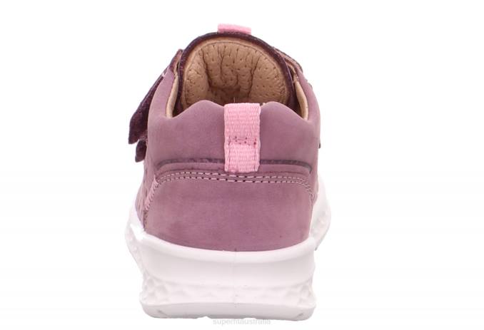 Superfit Purple/Pink Babies BREEZE - Sneakers low with Velcro Fastener Z6Z8252