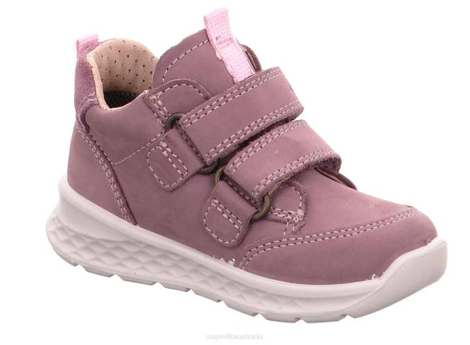 Superfit Purple/Pink Babies BREEZE - Sneakers low with Velcro Fastener Z6Z8299