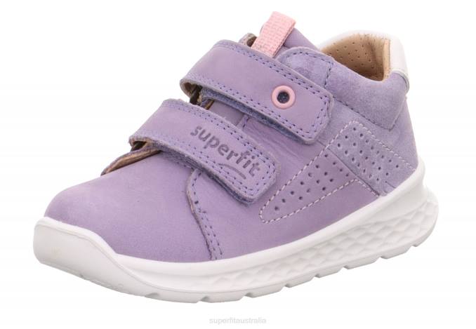 Superfit Purple/Pink Babies BREEZE - Sneakers low with Velcro Fastener Z6Z8357