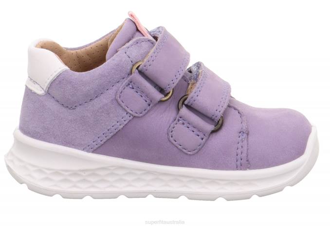 Superfit Purple/Pink Babies BREEZE - Sneakers low with Velcro Fastener Z6Z8357