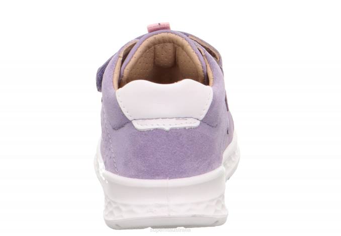 Superfit Purple/Pink Babies BREEZE - Sneakers low with Velcro Fastener Z6Z8357