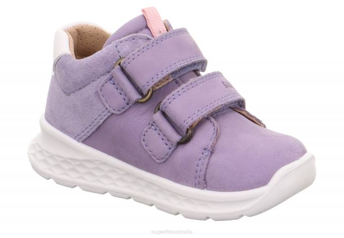 Superfit Purple/Pink Babies BREEZE - Sneakers low with Velcro Fastener Z6Z8357