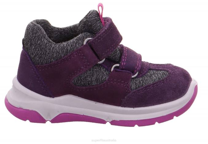 Superfit Purple/Pink Babies COOPER - Sneakers low with Velcro Fastener Z6Z8382