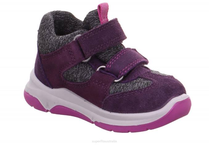 Superfit Purple/Pink Babies COOPER - Sneakers low with Velcro Fastener Z6Z8382