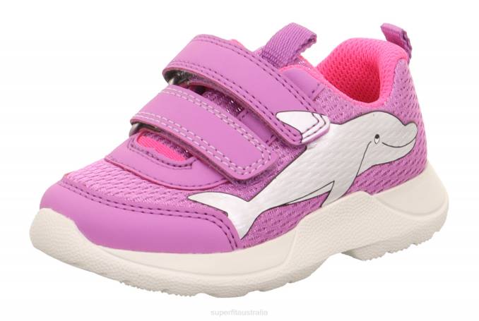 Superfit Purple/Pink Babies RUSH - Sneakers low with Velcro Fastener Z6Z8241