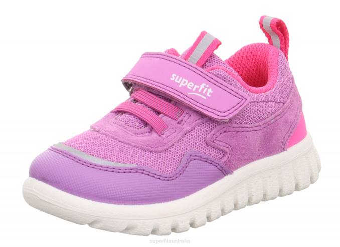 Superfit Purple/Pink Babies SPORT7 MINI - Sneakers low with Velcro Fastener Z6Z8250