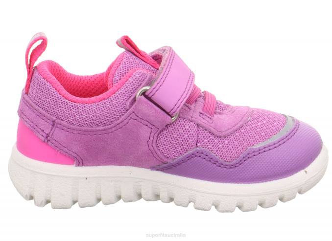 Superfit Purple/Pink Babies SPORT7 MINI - Sneakers low with Velcro Fastener Z6Z8250