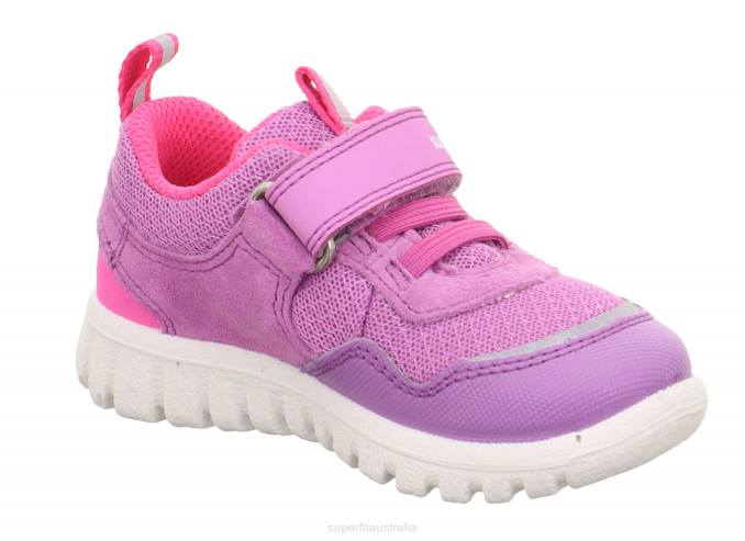 Superfit Purple/Pink Babies SPORT7 MINI - Sneakers low with Velcro Fastener Z6Z8250