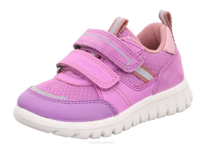 Superfit Purple/Pink Babies SPORT7 MINI - Sneakers low with Velcro Fastener Z6Z8338