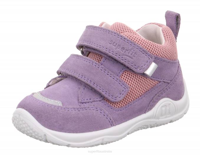 Superfit Purple/Pink Babies UNIVERSE - Sneakers low with Velcro Fastener Z6Z8254