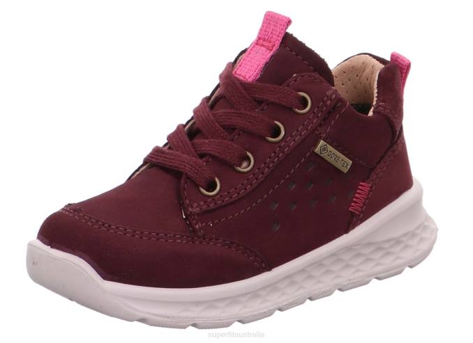 Superfit Red/Pink Babies BREEZE - Sneakers low with Lacing Z6Z8428