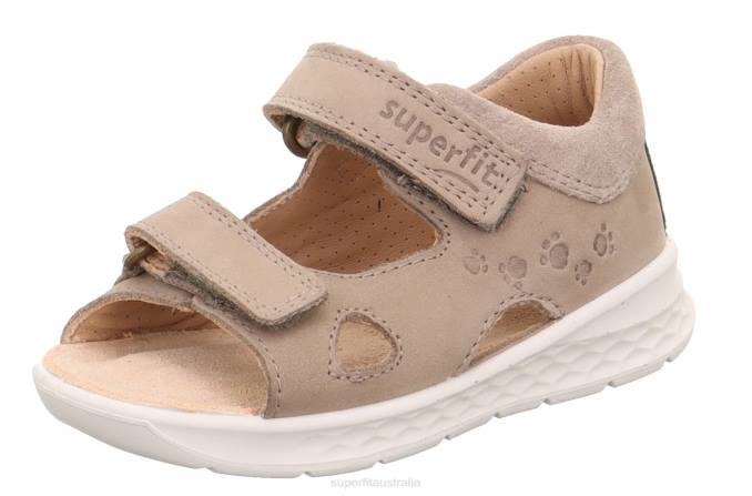 Superfit Beige/Blue Babies LAGOON - Sandal with Velcro Fastener Z6Z8230