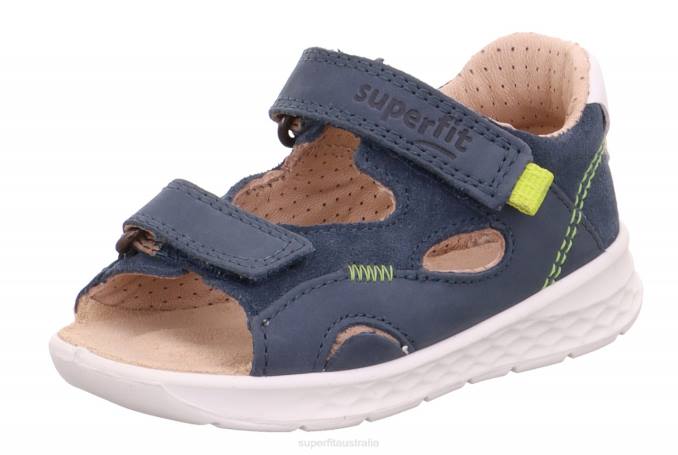 Superfit Blue/Green Babies LAGOON - Sandal with Velcro Fastener Z6Z8219