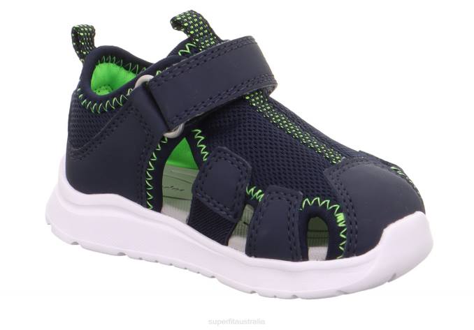 Superfit Blue/Light Green Babies WAVE - Sandal with Velcro Fastener Z6Z8228