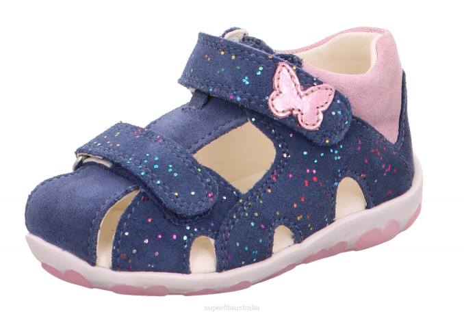 Superfit Blue/Pink Babies FANNI - Sandal with Velcro Fastener Z6Z8189