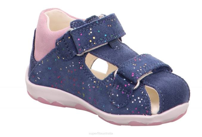 Superfit Blue/Pink Babies FANNI - Sandal with Velcro Fastener Z6Z8189