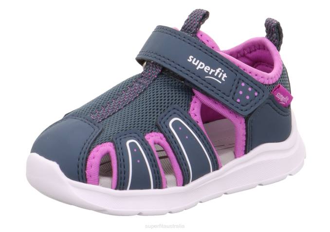 Superfit Blue/Purple Babies WAVE - Sandal with Velcro Fastener Z6Z8193