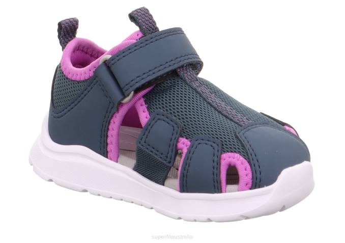 Superfit Blue/Purple Babies WAVE - Sandal with Velcro Fastener Z6Z8193