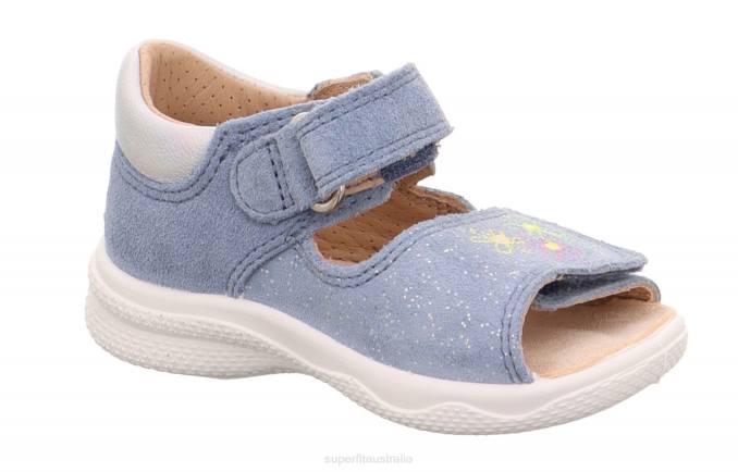 Superfit Blue/Silver Babies POLLY - Sandal with Velcro Fastener Z6Z8208