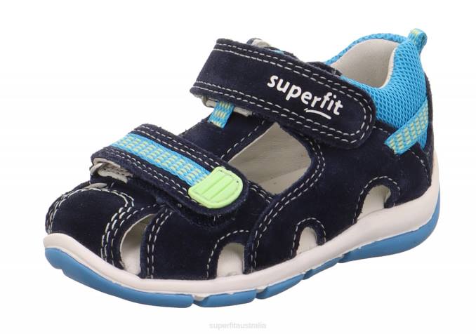 Superfit Blue/Turquoise Babies FREDDY - Sandal with Velcro Fastener Z6Z8211