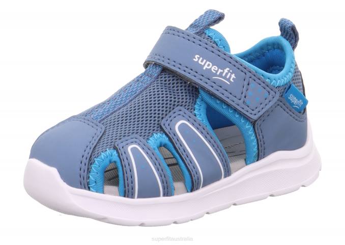 Superfit Blue/Turquoise Babies WAVE - Sandal with Velcro Fastener Z6Z8175