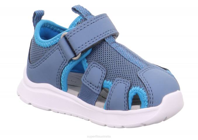 Superfit Blue/Turquoise Babies WAVE - Sandal with Velcro Fastener Z6Z8175