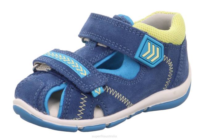 Superfit Blue/Yellow Babies FREDDY - Sandal with Velcro Fastener Z6Z8234