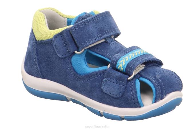 Superfit Blue/Yellow Babies FREDDY - Sandal with Velcro Fastener Z6Z8234