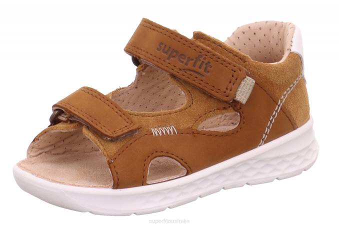 Superfit Brown/Beige Babies LAGOON - Sandal with Velcro Fastener Z6Z8205