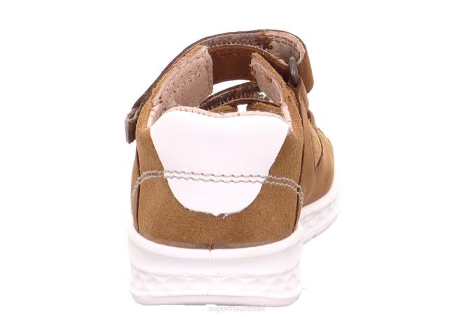 Superfit Brown/Beige Babies LAGOON - Sandal with Velcro Fastener Z6Z8205