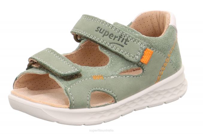 Superfit Light Green/Orange Babies LAGOON - Sandal with Velcro Fastener Z6Z8182