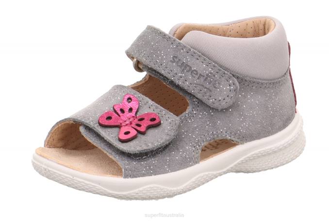 Superfit Light Grey Babies POLLY - Sandal with Velcro Fastener Z6Z8198