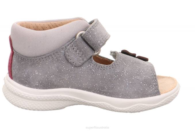 Superfit Light Grey Babies POLLY - Sandal with Velcro Fastener Z6Z8198