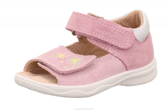 Superfit Pink/Silver Babies POLLY - Sandal with Velcro Fastener Z6Z8183