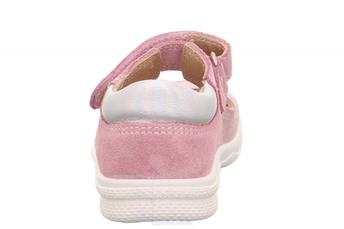 Superfit Pink/Silver Babies POLLY - Sandal with Velcro Fastener Z6Z8183