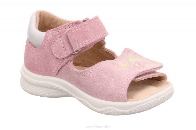 Superfit Pink/Silver Babies POLLY - Sandal with Velcro Fastener Z6Z8183