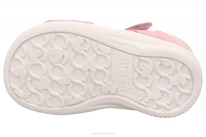 Superfit Pink/Silver Babies POLLY - Sandal with Velcro Fastener Z6Z8183