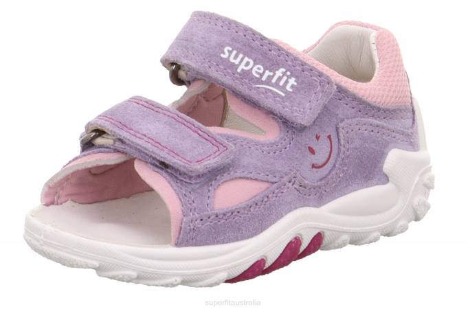 Superfit Purple/Pink Babies FLOW - Sandal with Velcro Fastener Z6Z8184