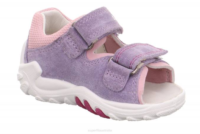 Superfit Purple/Pink Babies FLOW - Sandal with Velcro Fastener Z6Z8184