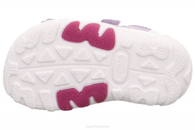 Superfit Purple/Pink Babies FLOW - Sandal with Velcro Fastener Z6Z8184