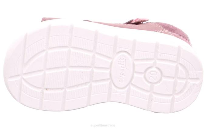 Superfit Purple/Pink Babies LAGOON - Sandal with Velcro Fastener Z6Z8206