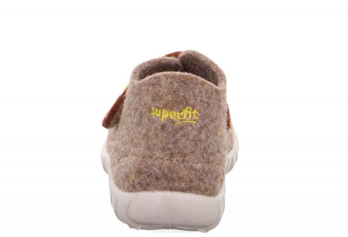 Superfit Beige Babies HAPPY - Slipper with Velcro Fastener Z6Z8110