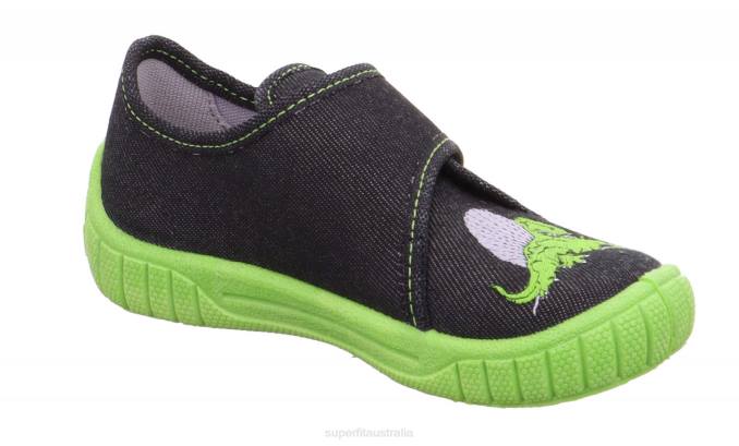 Superfit Black Babies BILL - Slipper with Velcro Fastener Z6Z8104