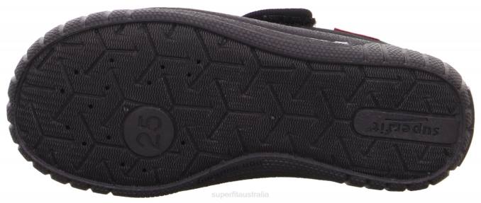 Superfit Black Babies BILL - Slipper with Velcro Fastener Z6Z852