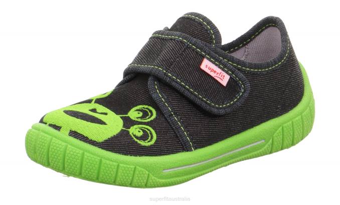 Superfit Black Babies BILL - Slipper with Velcro Fastener Z6Z888