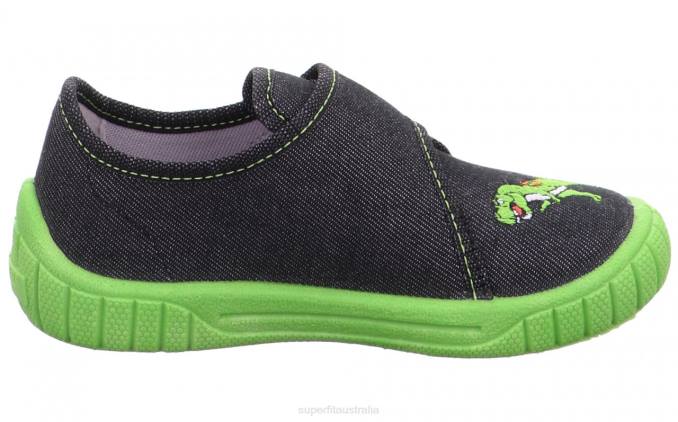 Superfit Black Babies BILL - Slipper with Velcro Fastener Z6Z891