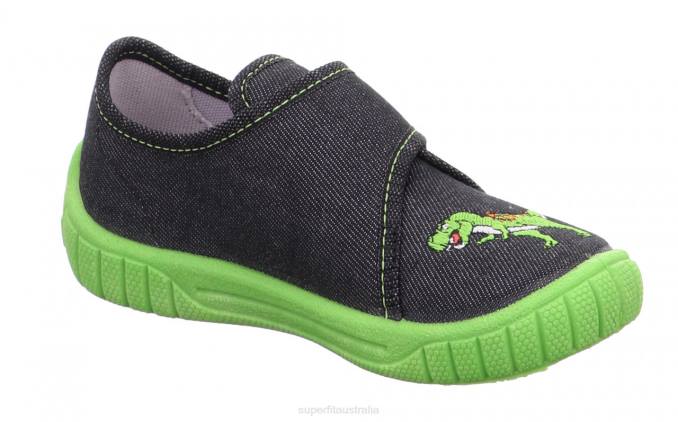 Superfit Black Babies BILL - Slipper with Velcro Fastener Z6Z891