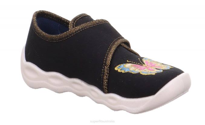 Superfit Black Babies BUBBLE - Slipper with Velcro Fastener Z6Z8101