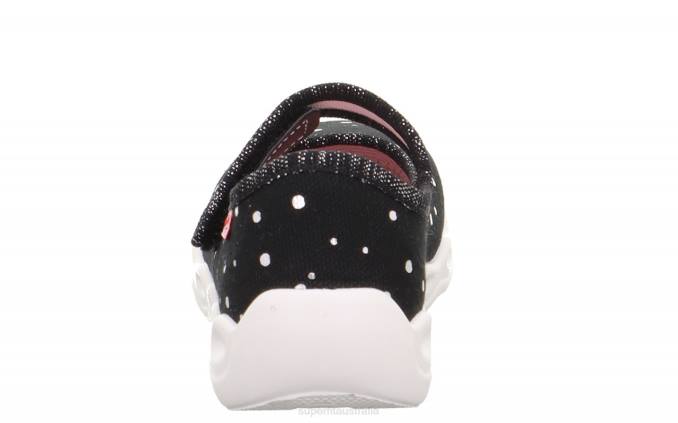 Superfit Black/Silver Babies BUBBLE - Slipper with Velcro Fastener Z6Z882