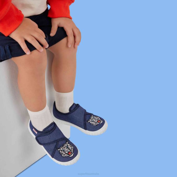 Superfit Blue Babies BILL - Slipper with Velcro Fastener Z6Z831